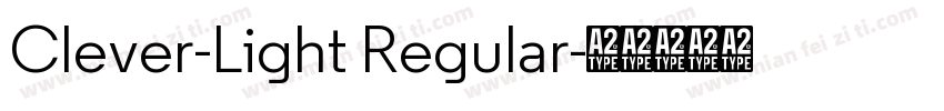 Clever-Light Regular字体转换
